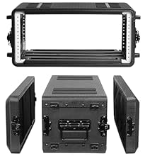 EXCLUSIVE DESIGN - The 4U rack case features a robust roto-molded construction, making it airtight, dustproof and impact resistant. Ensure complete protection for your valuable equipment, even when you encounter rainy weather MATERIAL - 4-slot rack c...