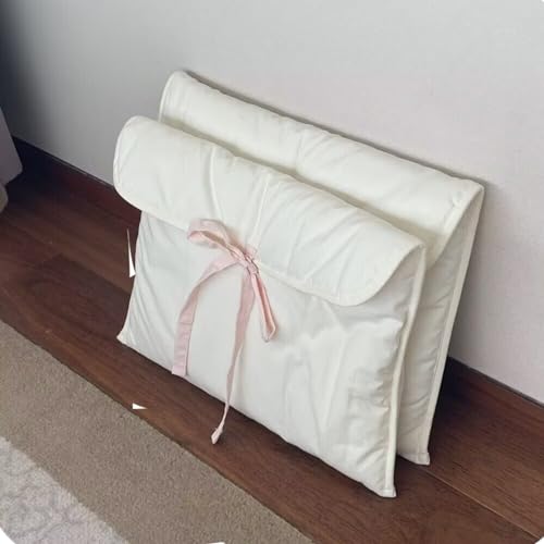 Funda acolchada para laptop con moño blanca 13/14 pulg miniatura 2