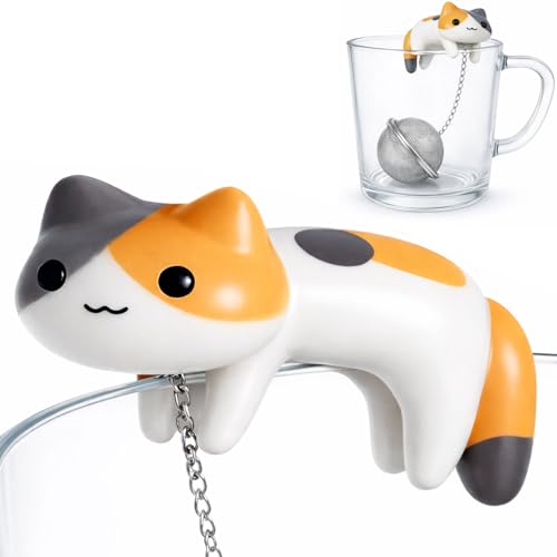 Lesnorry Calico Cat Stainless Steel Infuser