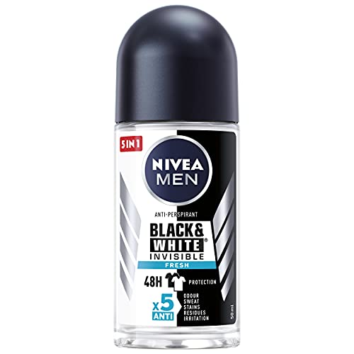 NIVEA Black&White Invisible Fresh Antyperspirant w kulce dla mężczyzn 72h ochrony 50 ml