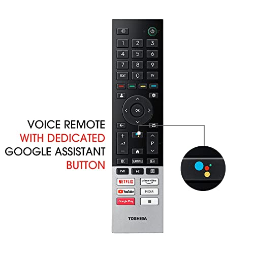 Image of Toshiba 139 cm (55 inches) Bezelless Series 4K Ultra HD Smart LED Google TV 55C350LP (Black)