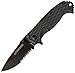 Schrade SCH001S Liner Lock Partially Serrated Folding Knife