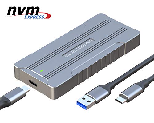 NVMe PCIe M.2 SSD to USB 3.1 Gen2 Enclosure - ElecGear NV-C01 External