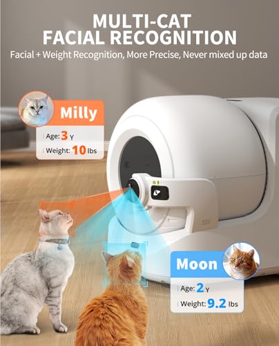 Image of PETKIT Purobot Ultra Auto Waste Packing & Multi-Cat Toilet Behavior Ai Camera Tracking Automatic Self-Cleaning Cat Litter Box, Smart Robot with 5G WiFi App Control&Integration Safety&Odor Free