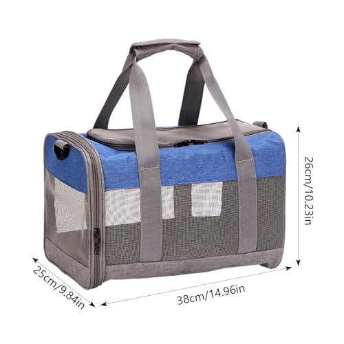 Porta-gatos macio | Porta-gatos dobrável de abertura dupla portátil - Transportador de cães respiráv