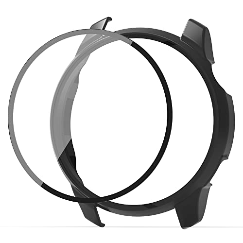 KINKUUN Coque en Berre Trempé compatibles avec COROS pace 2 Protection Ecran Anti-Rayures Verre Trempé Ecran Coque.(noir) Cover