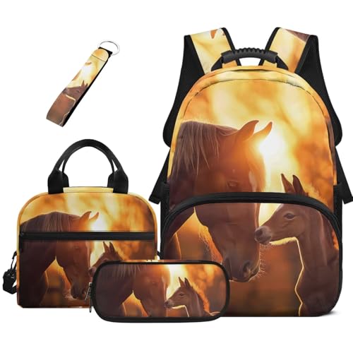 Sac à dos d'école imperméable et ergonomique pour fille de 4 à 12 ans à bretelles matelassées