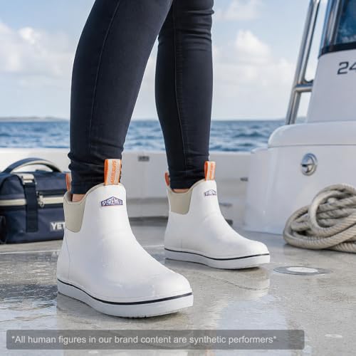 Image of SUREWAY Women's Deck Boots Professional Non-Slip Fishing & Ankle Deck Boot Waterproof Rain Boots