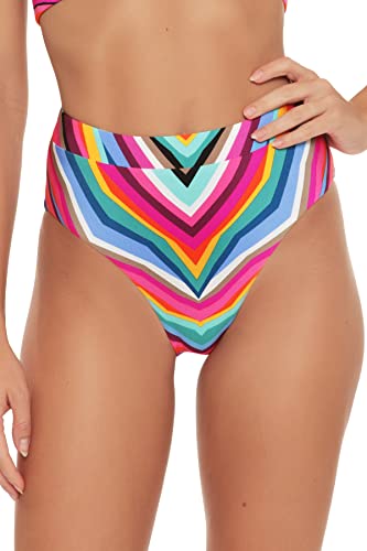 Trina Turk Women's Standard Louvre Reversible High Waist Bottom, Multicolor, 2 Trina Turk Women's Standard Louvre Reversible High Waist Bottom, Multicolor, 2