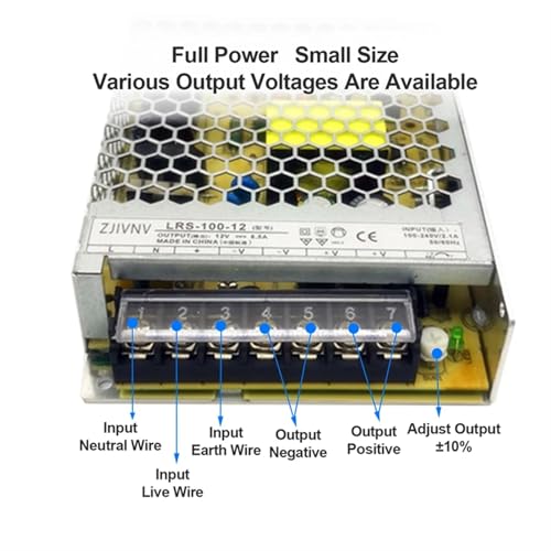 Alimentation à découpage SMPS 100W à sortie unique et boîtier profilé mince - 4