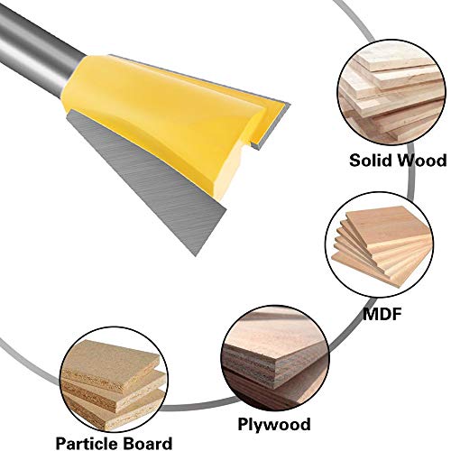 Mesee 6-Piece Dovetail Router Bit Set