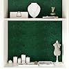 Yullpaper Self Adhesive Dark Green Velvet Wallpaper Lining Paper for Walls Soft Flocking Fabric Wallpaper for Drawer Jewel Case Gift Wrapping Paper Roll Green Vinyl Wrap for Furniture 40cm x 200cm #3