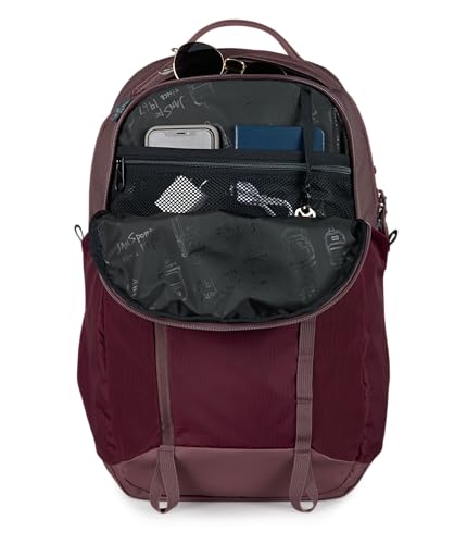 Image of JanSport 28L All Around Pack - 15 inch Laptop Sleeve, Cherry Lacquer | Versatile Rucksack w /Hydration Sleeve, Reflective Accents & Safety Whistle