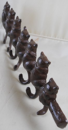 Iron Cat Key Rack With 7 Hooks #TOP1