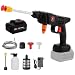 Produktbild Akku Hochdruckreiniger, 21V 50Bar Mobile Akku-Hochdruckreiniger Tragbarer Hochdruckreiniger für Auto, Terrasse, Fenster, Rasen, Pet (3.0AH)