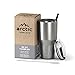 Arctic Tumblers 20 oz Cup - Stainless Steel Camping & Travel Tumbler - Splash Proof Lid - Double Wall Vacuum Insulated Flask Mug - 20 oz Coffee Tumbler - Premium Insulated Thermos