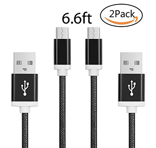 USB Type C Cable, 2pack 6ft Android Phone Charger Cord Fast Charging for Samsung A12 A32 A52 A51 A42 A11 A10E, Galaxy S10 S10E S20 S21 FE Ultra, Note 10 20 Plus, LG Stylo 5/6 K51 V50/V60 G7/G8 Thinq