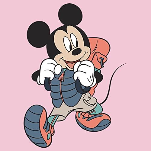Disney Characters Hiker Mickey Girl's Solid Crew Tee2