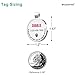 MYLUCKYTAG Personalisierte Haustier ID Tags Hundemarken - QR Code ID Tags - Haustier Online Profil - Senden Sie Haustier Standort Alert E-Mail beim Scannen