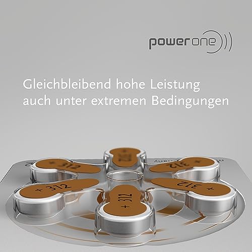 Image of Power One P312 Hearing Aid Battery (6-Pack)