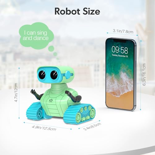 image for ALLCELE Robot Toys, Rechargeable RC Robots for Kids Boys, Remote Contr