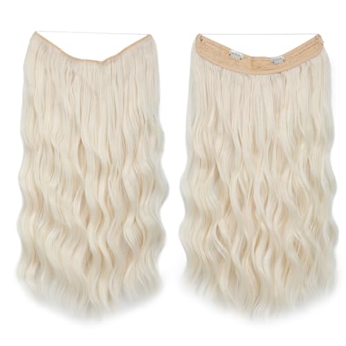 Perruque pour femme cheveux fins solution volume boucles blanches