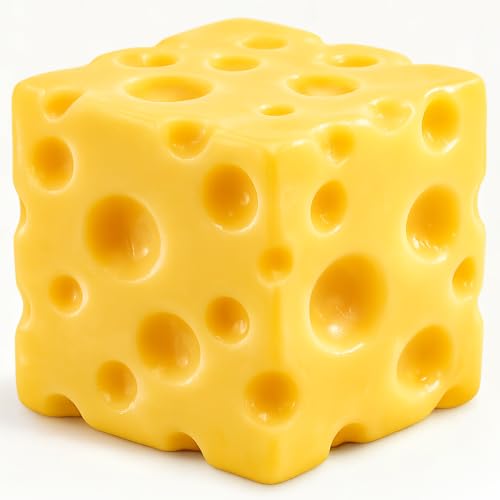 Cheese Squishy Cube Block: Squishies Stress Relief Fidget Toys for Adults