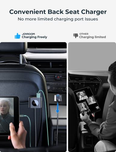 5-In-1 Multi Port Usb Car Charger, 78W Iphone Car Charger Fast Charging For Multiple Devices, Joyroom Car Cigarette Lighter Usb Charger With Fast 5Ft Cable For Iphone14 Pro Max/Ipad Pro/Samsung S23 #TOP4