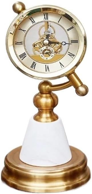 Desk Clock Vintage Table Clock for Home Decor Metal Retro Desk Clocks Home Decoration Birthday Gift Decorative Mantel Clock