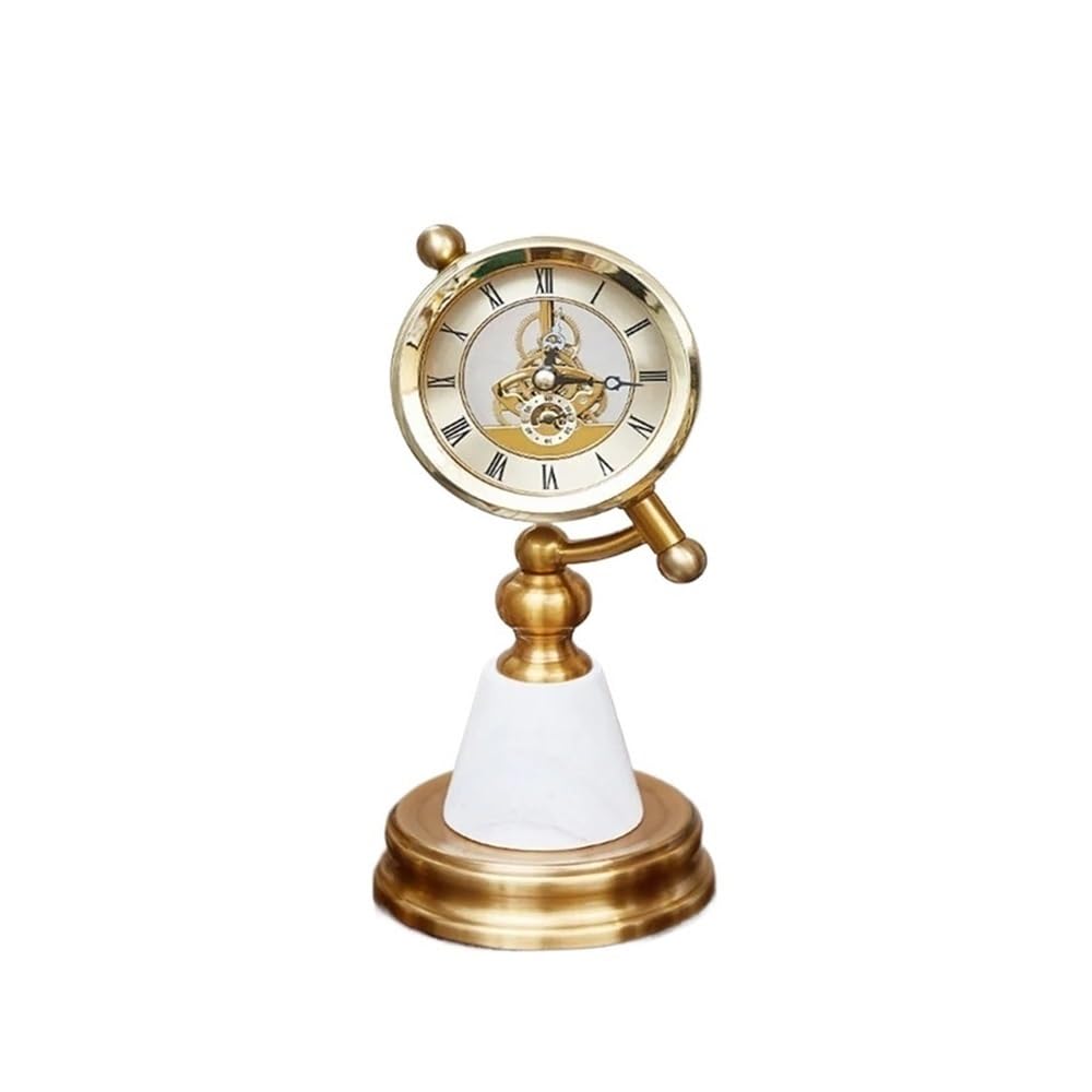 YHxFlux Retro Desk Clock Vintage Table Clock For Home Decor Metal Retro Desk Clocks Decoration Birthday Gift Decor