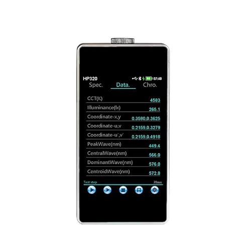 HOJILA Handheld Spectrometer CCT CRI Lux Tester Light Spectrum Meter