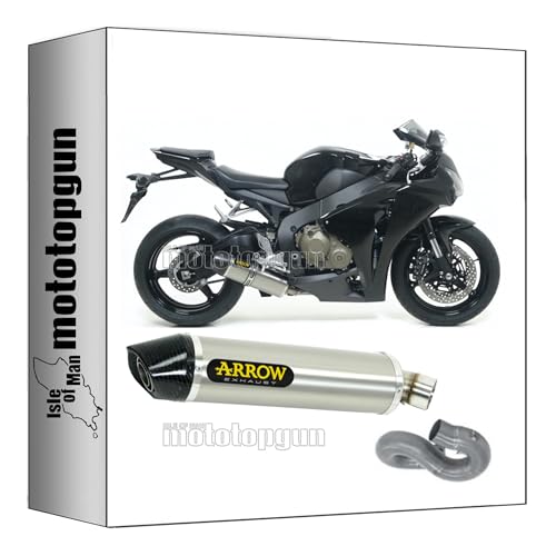 71727PK + 71379MI arrow 71727PK + 71379MI scarico omologato open indy-race titanio fondello carby compatibile con honda cbr 1000 rr 2008 2009 2010 2011 2012 2013 mototopgun