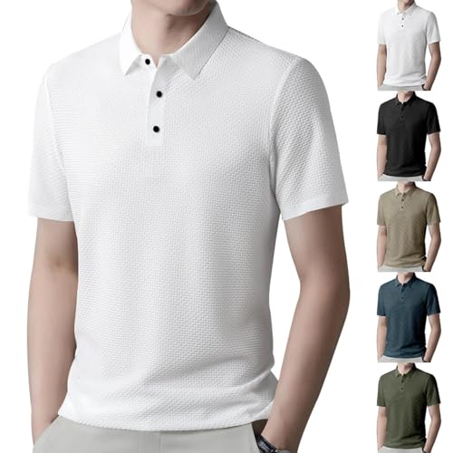 Polo homme en coton respirant idéal pour le bureau en été