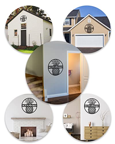 Custom Pineapple Metal Signs, Personalized Beach Pineapple Name Sign, Monogram Metal Wall Art, Customized Pineapple Metal Name Sign For Beach House,Personalized Gifts For Indoor Outdoor Coastal Decor #TOP5