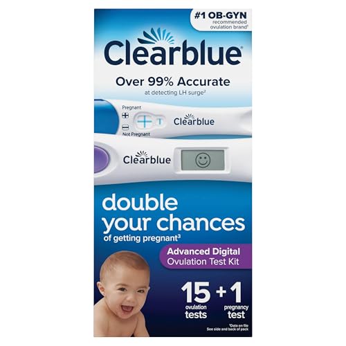clearblue advanced digital ovulation test kit 16 ct