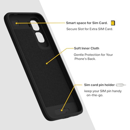 Image of Pikkme Back Cover for Vivo T5 Pro 5G Soft Matte Silicone Mag-Safe Design (Mag-Safe Not Support) Camera Protection | Slim Fit Bumper Cover (Black)