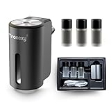 Tronexy Smart Car Air Freshener – Motion Sensor Aroma Diffuser with Vent Clip | Rechargeable, Includes 3 Fragrances, USB-C & Manual | Long Last (Blue Ocean, Secret Wish, Shangri-la)