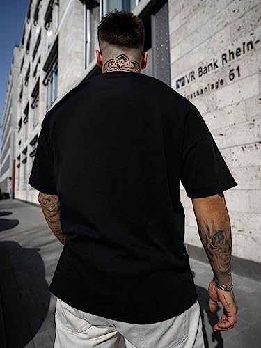 SOLY HUX Men's Letter Graphic Tees T Shirts Round Neck Short Sleeve Summer Tops2