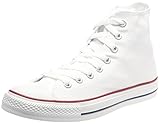 Modell: M9621C Converse Chuck Taylor All Star High Classic CTAS Hi Unisex Canvas Sneaker mit 7kmh Aufkleber Weiß 41.5
