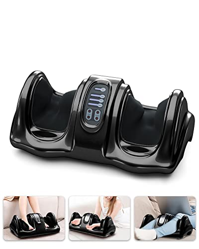 ARLIME Foot Massager, Shiatsu Foot Massage Machine for Plantar Fasciitis, Foot and Calf Massager Stimulates Blood Circulation, Deep Kneading and Rolling Foot Nerve Pain w/Remote ARLIME Foot Massager, Shiatsu Foot Massage Machine for Plantar Fasciitis, Foot and Calf Massager Stimulates Blood Circulation, Deep Kneading and Rolling Foot Nerve Pain w/Remote