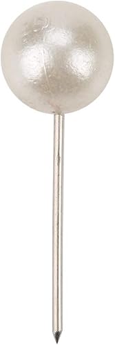 Miniatura 9 de Oumefar 200 alfileres de perlas, tachuelas decorativas para el pulgar, redondas, cortas, perlas, bolas de dibujo, alfileres de mapa, caja de costura