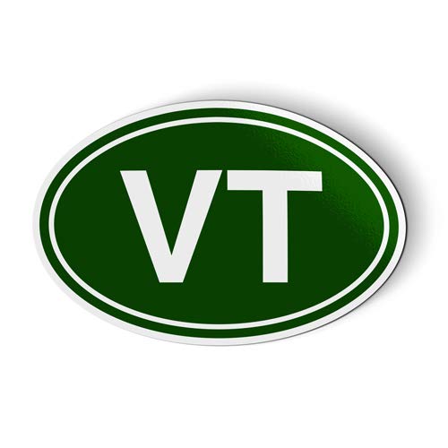 Imán Ovalado VT Vermont para Coche y Nevera 5.5"