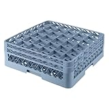 SHUNYILONG Commercial Cup Rack 36 Compartments with 2 Extenders Heavy-Duty Countertop Organizer for Restaurants, Bars & Cafes Space-Saving Durable Dishwasher Drying Rack