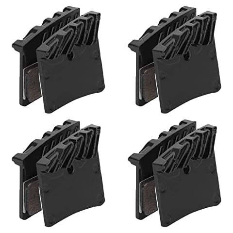 JFOYH 4 Pairs Multi-metallic Copper Base Pad with Cooling Fins fit for Ⅲ RPO E4/M4, Shimano M755/M756, HOPE MONO M4, HOPE te M4 Disc Brake System Cover