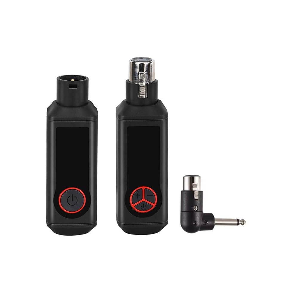 Transmisor XLR de 2.4 GHz con alcance de 50m y 16 canales para micrófonos de condensador