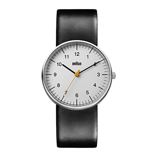 Braun BN0021BKG - Reloj para hombre, Negro/Blanco