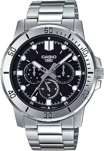 [�J�V�I] CASIO �X�^���_�[�h �N�I�[�c �����Y �r���v MTP-VD300D-1E ���� 24���ԕ\�� �V���o�[×�u���b�N ���^���o���h �C�O���f�� [���s�A���i]