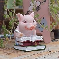 Amazon.co.jp: LxRx9 ガーデニング雑貨 リアルな豚 ピギー 豚置物 おき