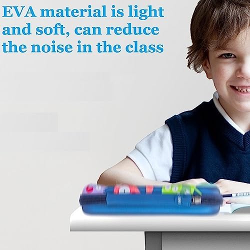 Image of 3D Cartoon EVA Stationery Box Multi-Compartment Pen Pencil case for School Students with Zipper -Best Birthday Gift for Girls Boys & Kids(Frosen EVA Pouch)