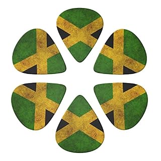Lot de 6 médiators vintage imprimés drapeau jamaïcain avec boîte de rangement pour guitare acoustique et électrique - Les Beatles, Paul McCartney, John Lennon, RIngo Starr, George Harrison Lot de 6 médiators vintage imprimés drapeau jamaïcain avec boîte de rangement pour guitare acoustique et électrique – Image 4